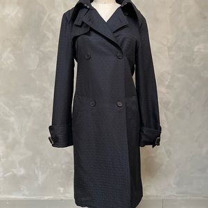 Black Gucci trench coat with logo size 44